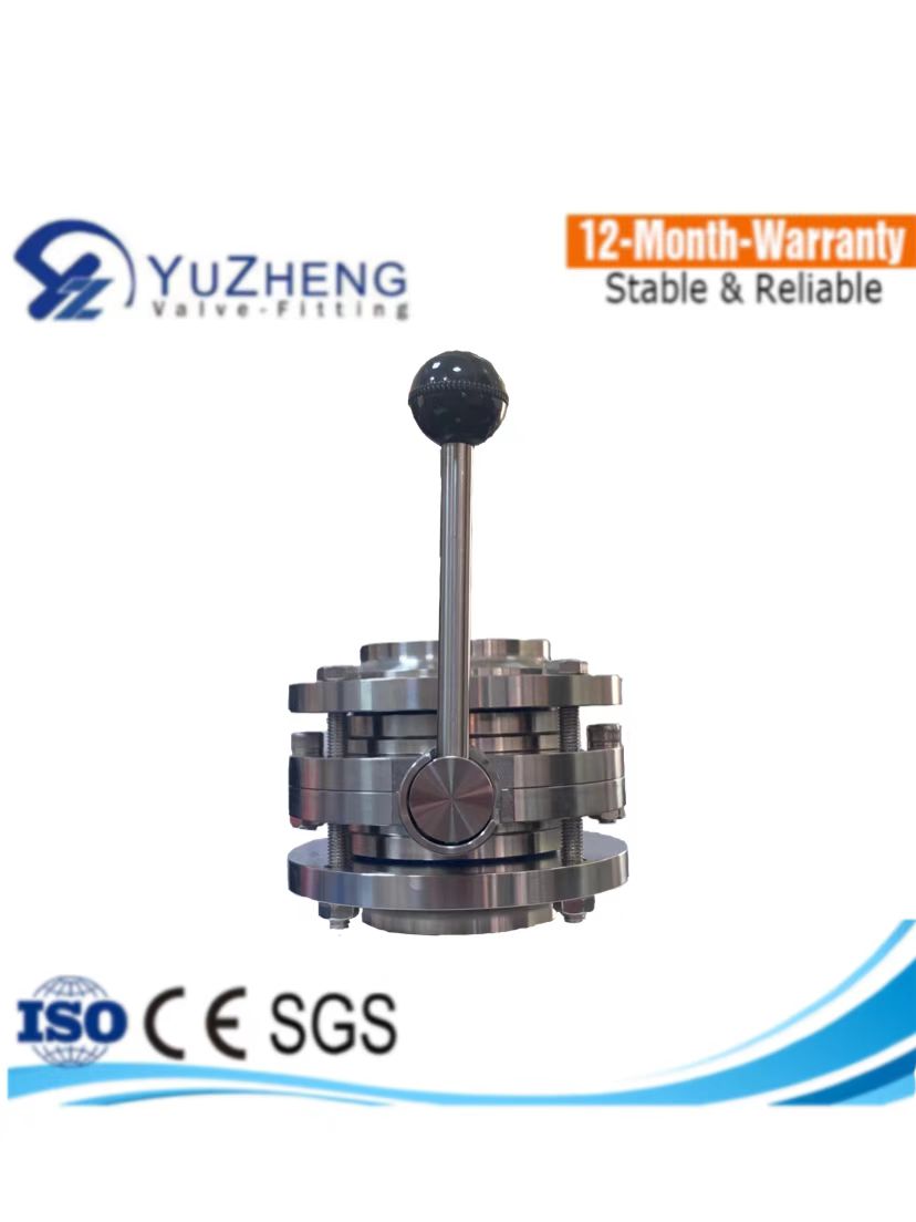 Sanitary 3PC Welded Butterfly Valve with Handle