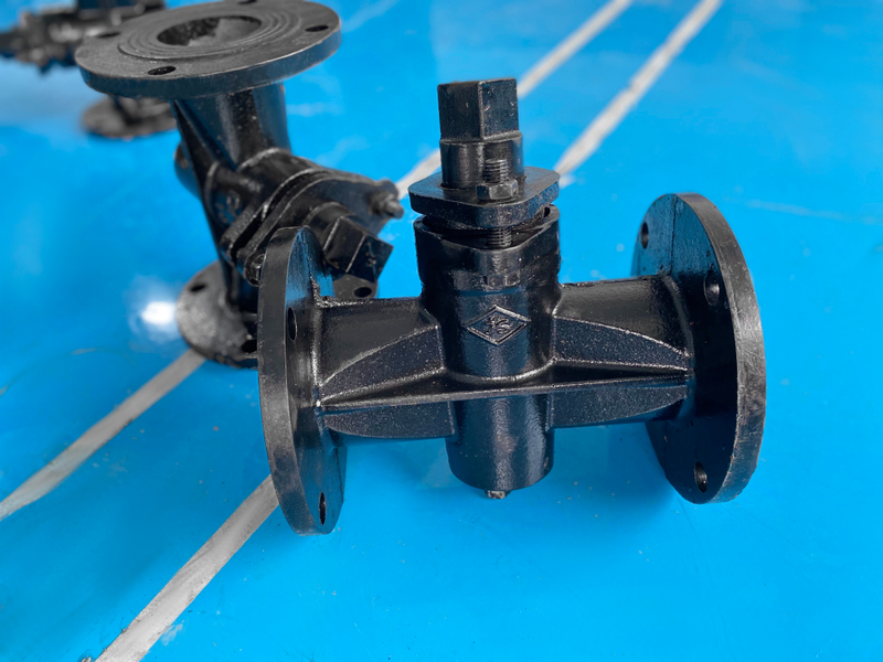 2 Way Cast Iron Flanged Ends Sleeve Type Plug Valve 