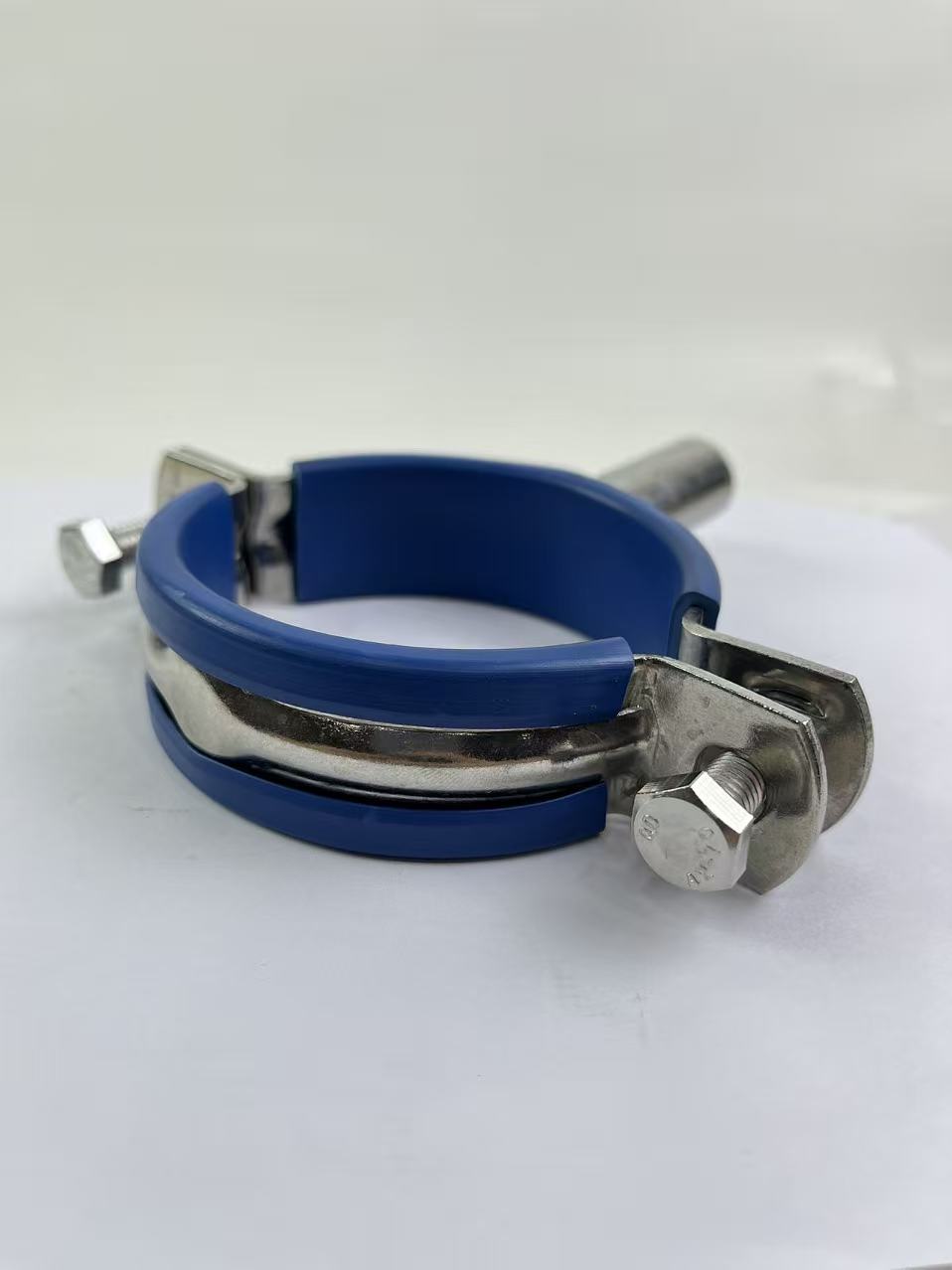 Stainless Steel Pipe Support with Leather Sleeve