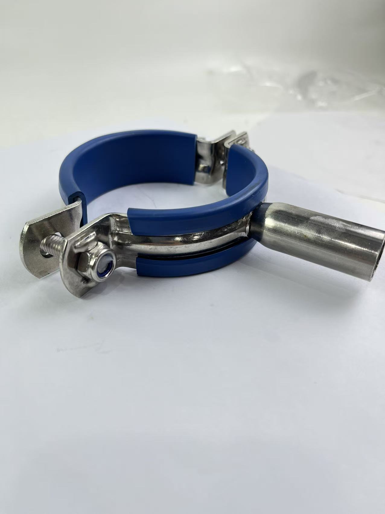 Stainless Steel Pipe Support with Leather Sleeve