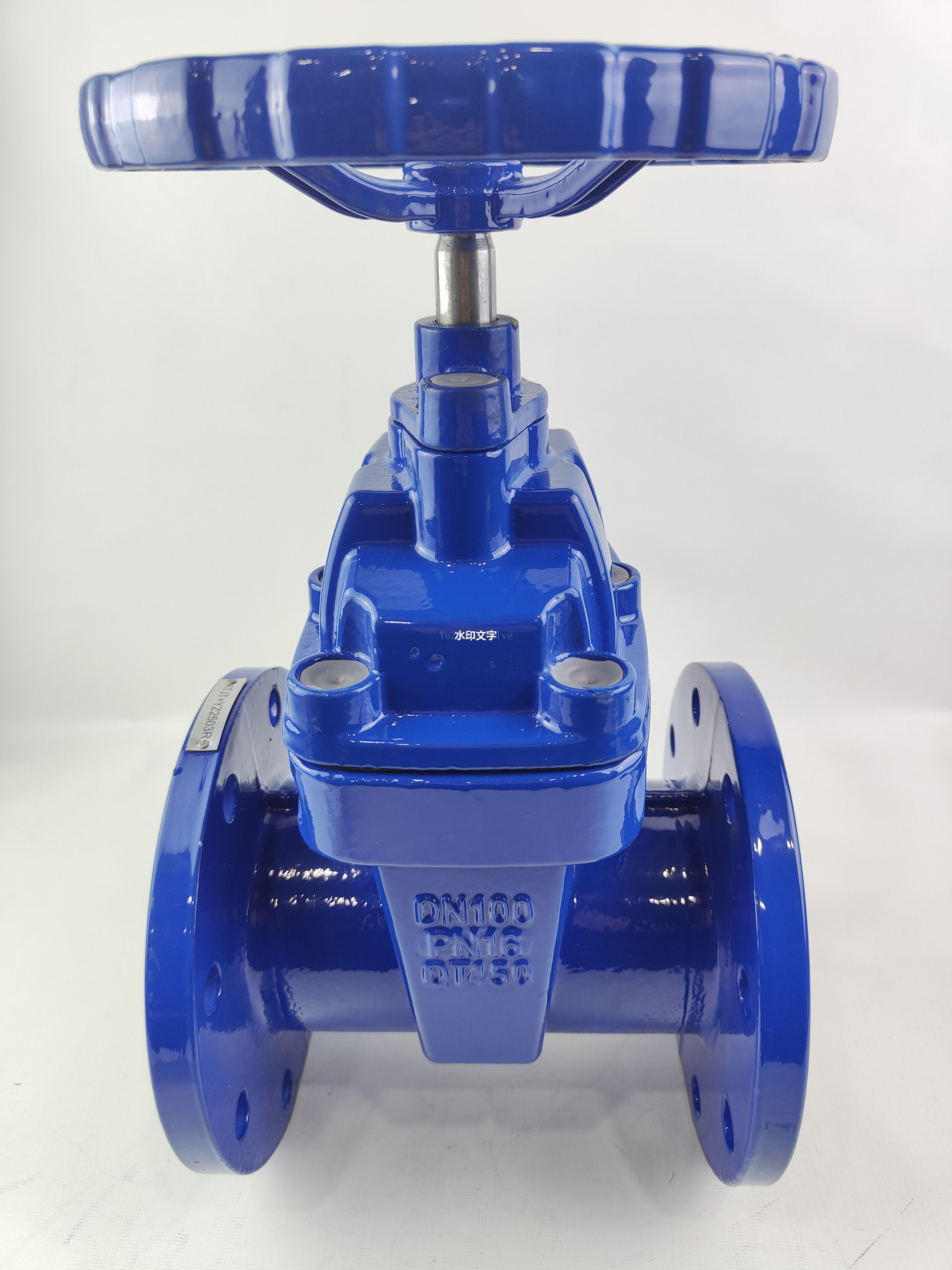 Z45X-16q Dark Rod Manual Turbine Cast Iron Flange Gate Valve