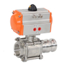 3PC Stainless Steel Quick Joint Female Thread Ball Valve With Pad