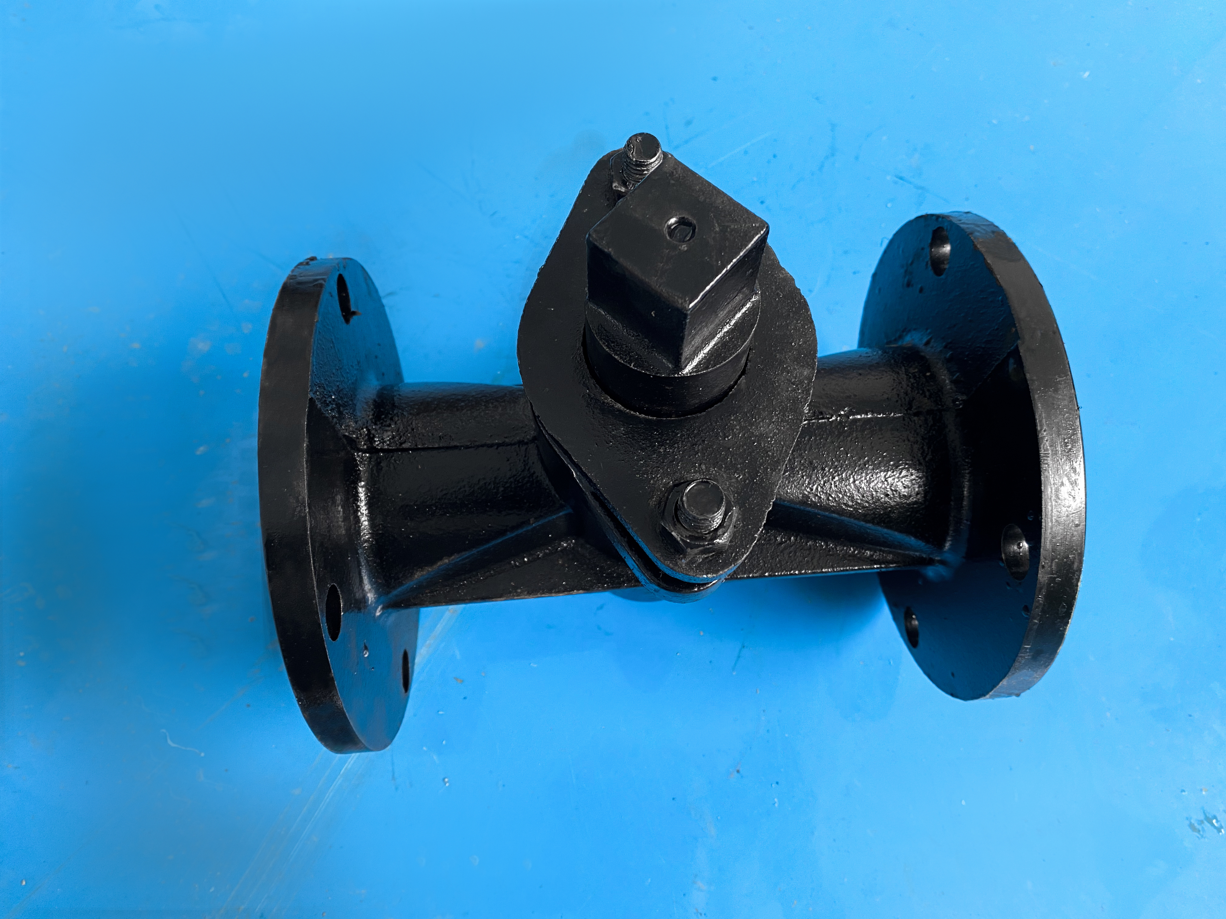 2 Way Cast Iron Flanged Ends Sleeve Type Plug Valve 