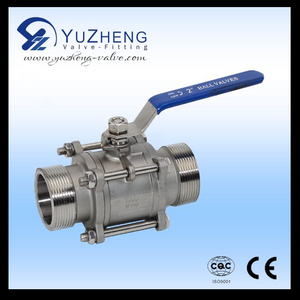 3PC Stainless Steel Female Thread Ball Valve