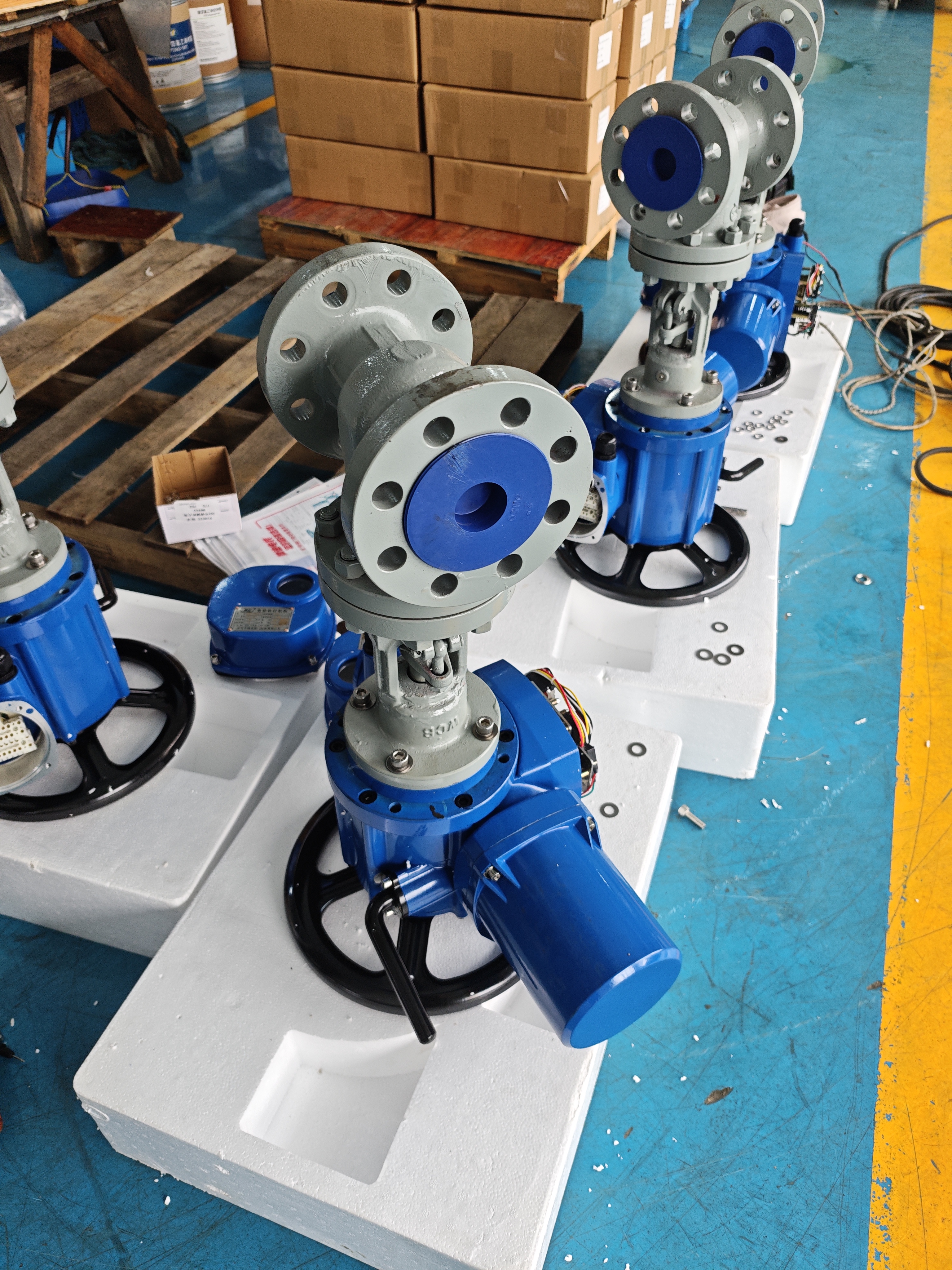 WCB Flange Gate Valve with Electric Actuator
