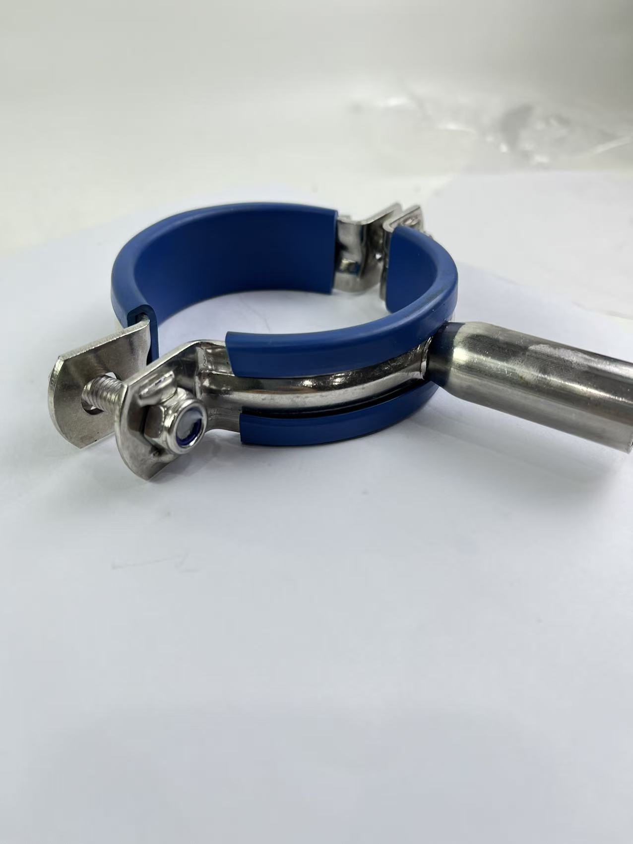 Stainless Steel Pipe Support with Leather Sleeve