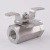 SS304 Hexagonal Female Thread High Pressure Ball Valve with Butterfly Handle 