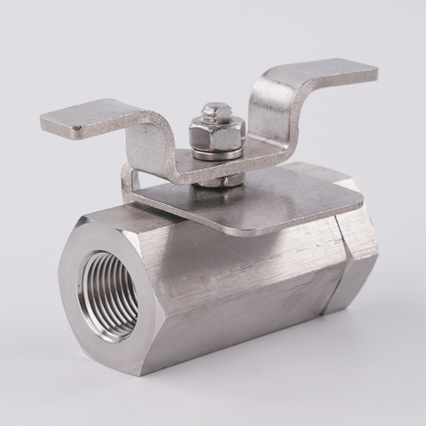 SS304 Hexagonal Female Thread High Pressure Ball Valve with Butterfly Handle 