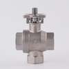SS304 L-type T-type Three-way Internal Thread Ball Valve