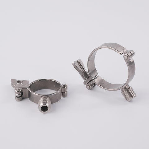 Stainless Steel Quick Open Saddle Clamp With Male Thread Outlet