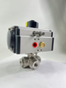 3-Way Ball Valve with Single-acting Pneumatic Actuator