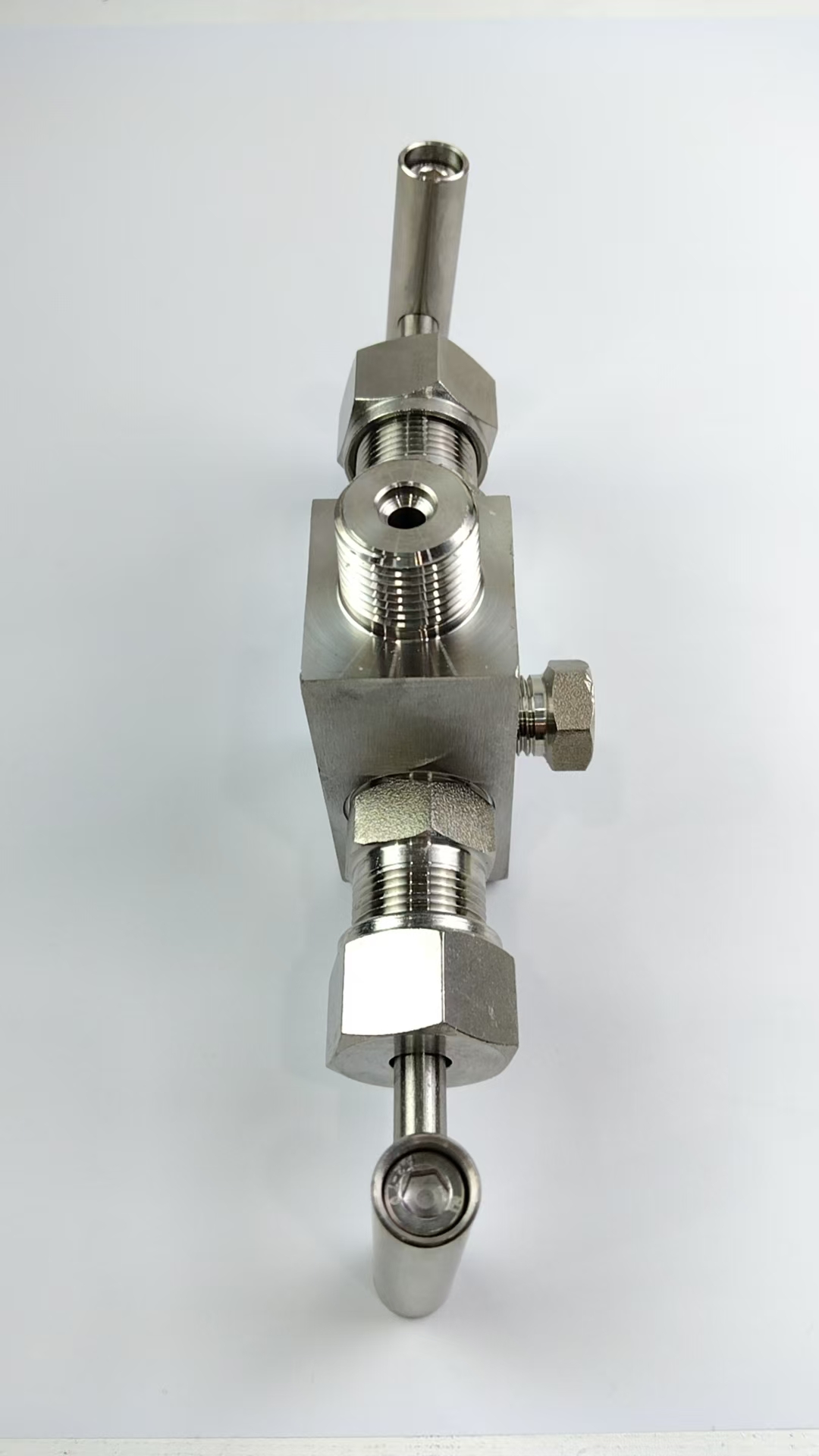 Stainless Steel Two-Valve Manifold with Needle Valve