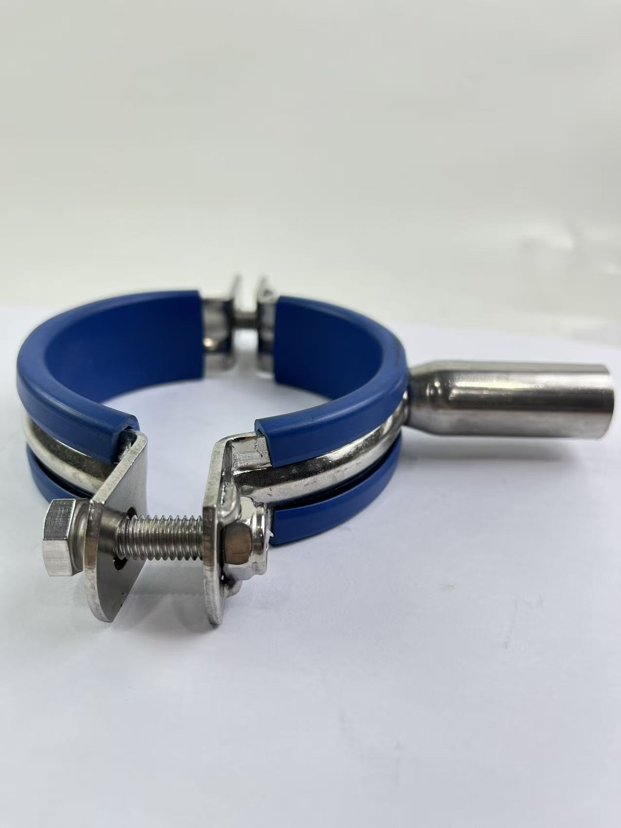 Stainless Steel Pipe Support with Leather Sleeve