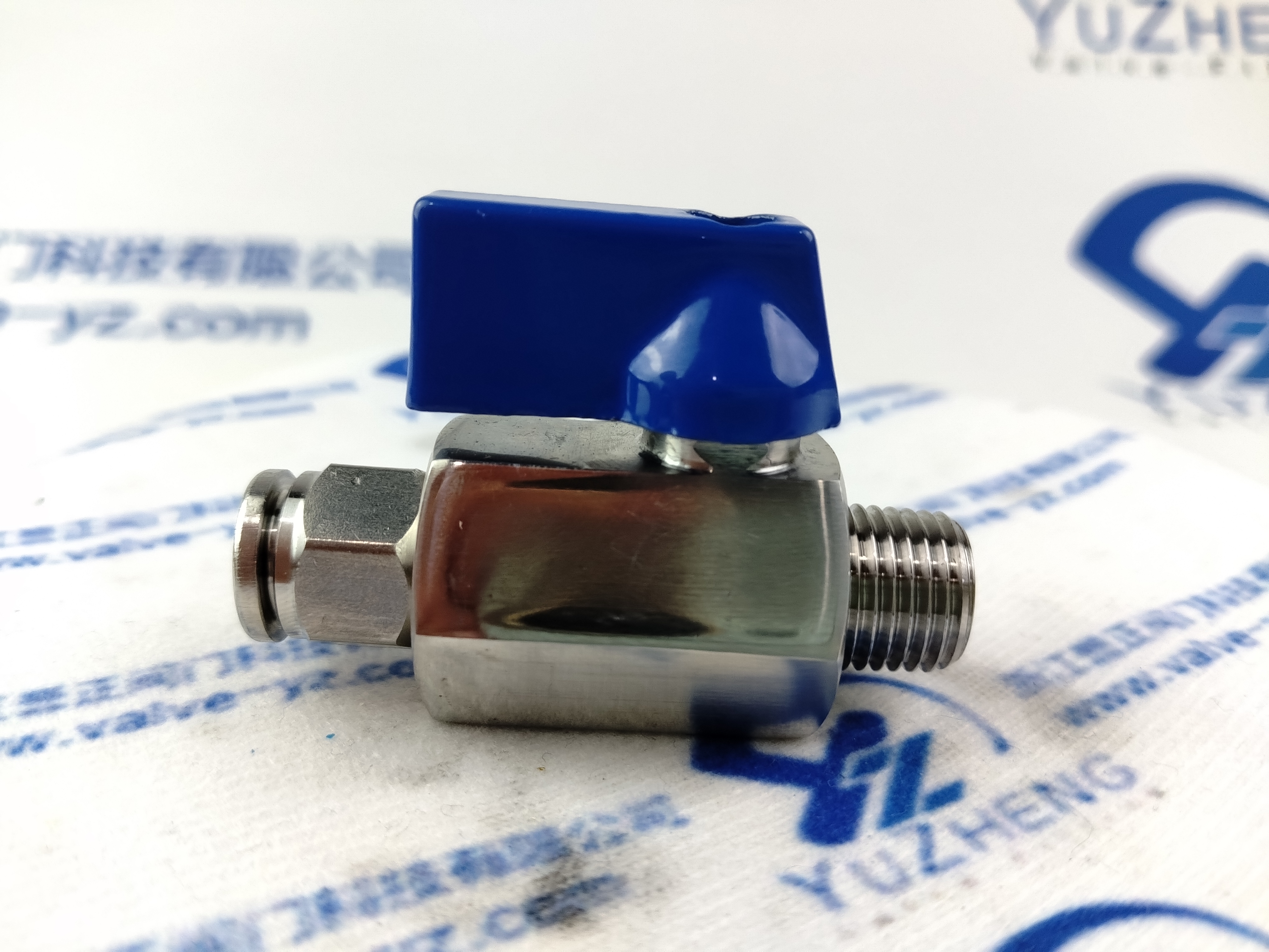 304 Stainless Steel Male thread * Ferrule Mini Ball Valve 