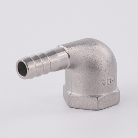 SS304 90° Female Thread Hose Barb Elbow