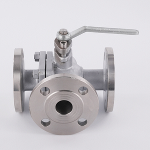 CF8 Stainless Steel 3-Way Flanged Ball Valve (L-port / T-port Optional)