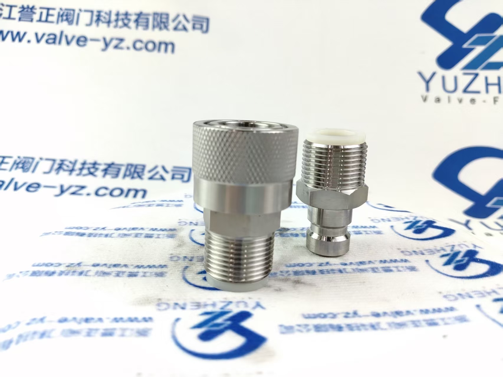 Stainless Steel KZF Hydraulic Quick Coupling, Male & Female NPT/BSP Male Thread