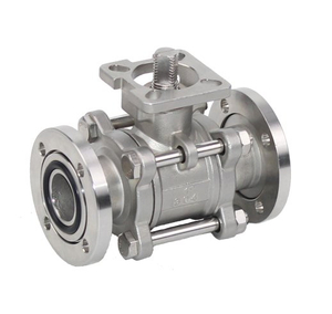 3PC Stainless Steel Vacuum Ball Valve with Pad with Actuator