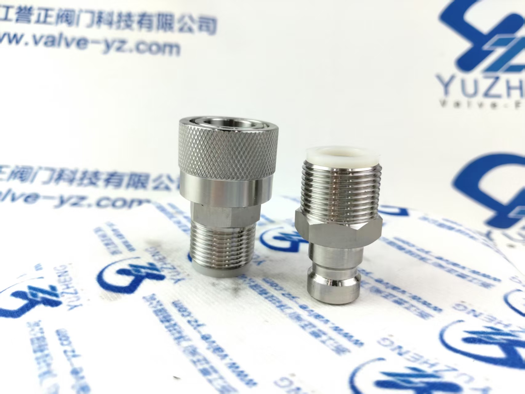 Stainless Steel KZF Hydraulic Quick Coupling, Male & Female NPT/BSP Male Thread