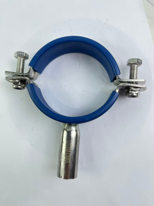 Stainless Steel Pipe Support with Leather Sleeve