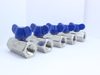 Industrial Mini stainless Steel Thread Ball valve With Butterfly Handle