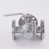 CF8 Stainless Steel 3-Way Flanged Ball Valve (L-port / T-port Optional)