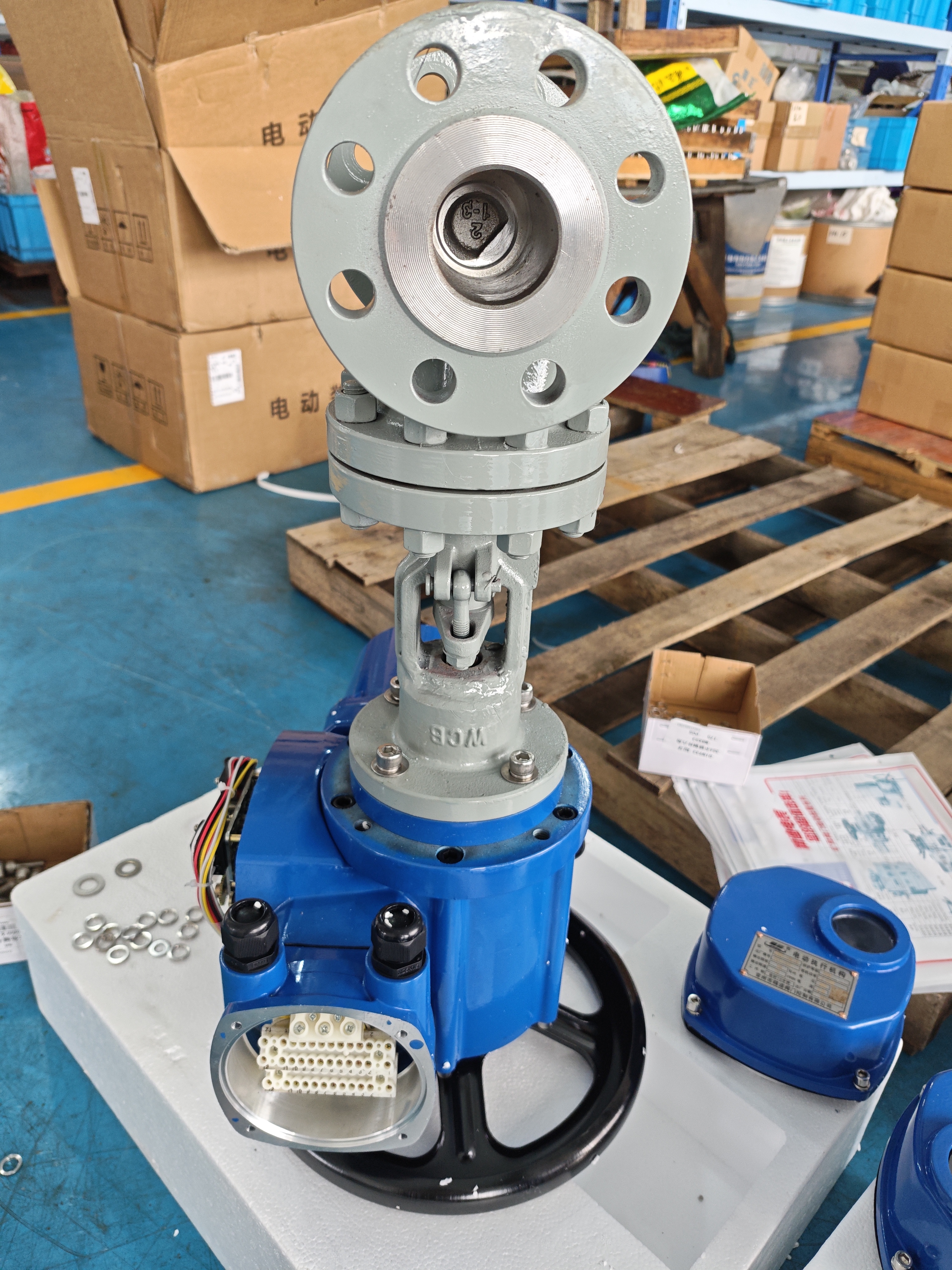WCB Flange Gate Valve with Electric Actuator
