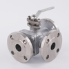 CF8 Stainless Steel 3-Way Flanged Ball Valve (L-port / T-port Optional)