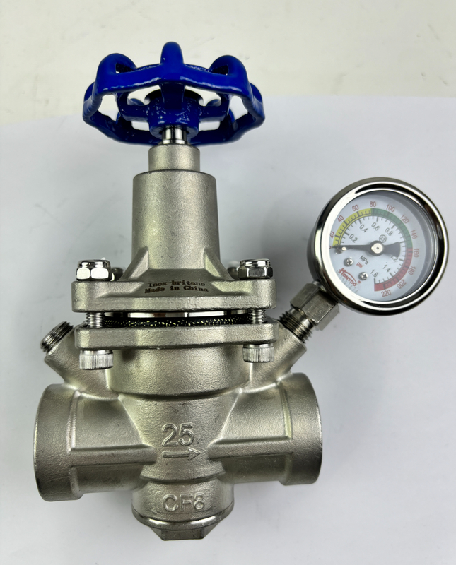 Threaded Steam Pressure Reducing Valve with Shockproof Dial, Manual Operation