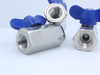Industrial Mini stainless Steel Thread Ball valve With Butterfly Handle