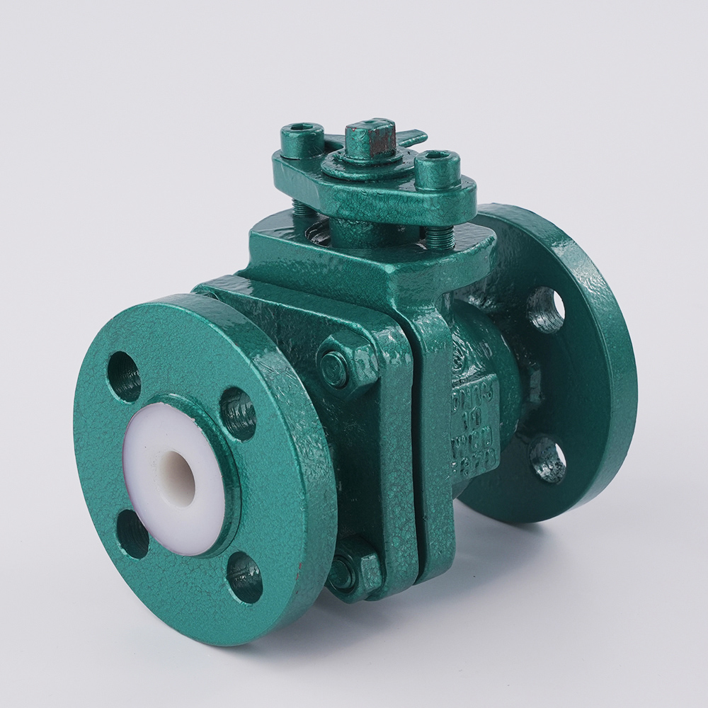 Fluorine Lined Flanged Ball Valve