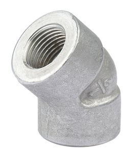 Socket 45 Degree Elbow With High Pressure 6000PSI Stainless Steel 