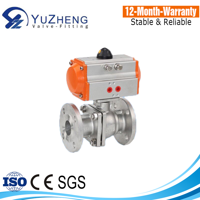 JIS Stainless Steel Flange Ball Valve With ISO5211 Mounting Pad