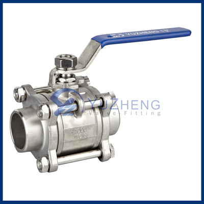 304L Stainless Steel 3pc Ball Valve Manufacture In China